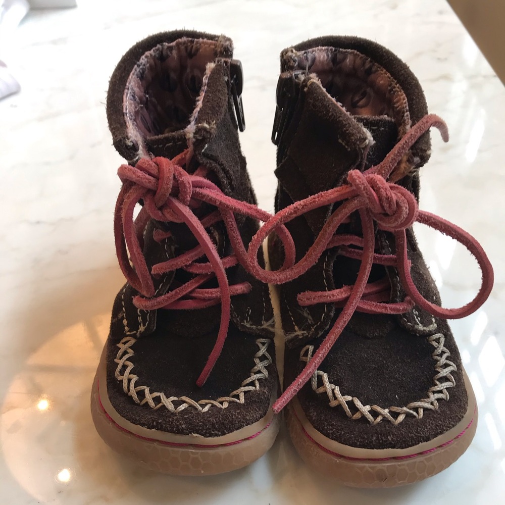 Livie and Luca Brown suede boots